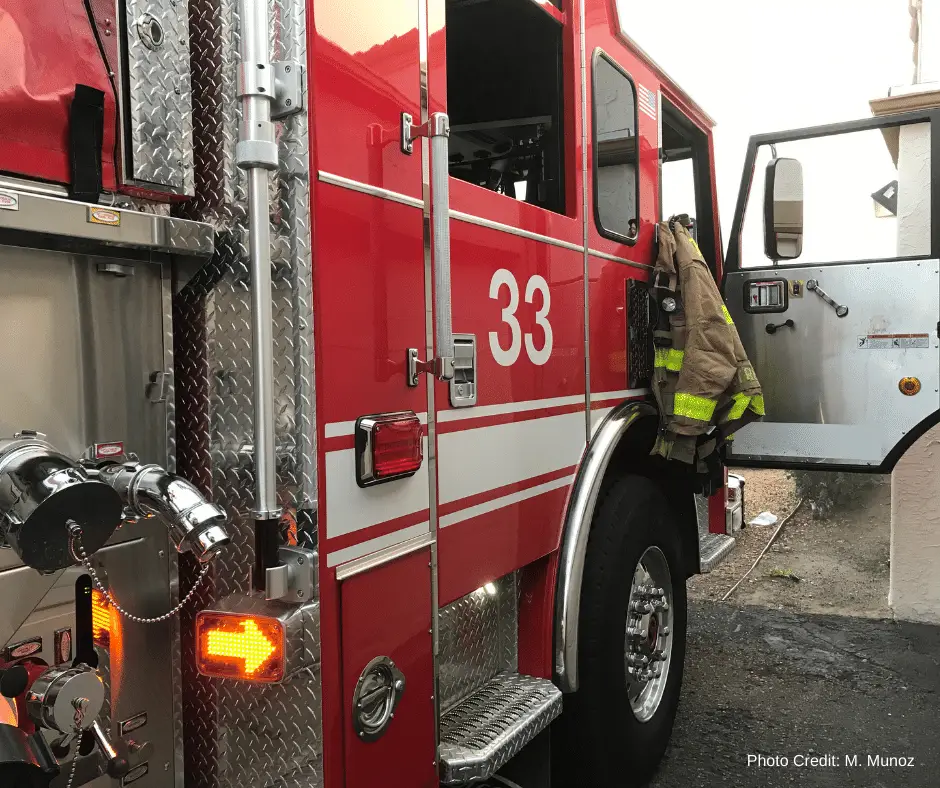 Picture of fire engine from Station 33