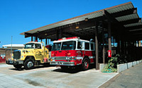 image of SDFD fire station 34 rigs