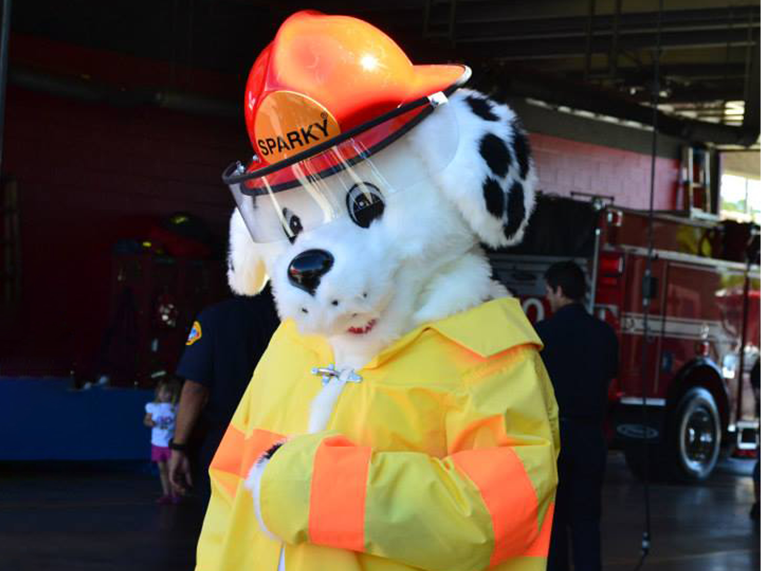 San Diego Fire-Rescue Sparky Dog at open house